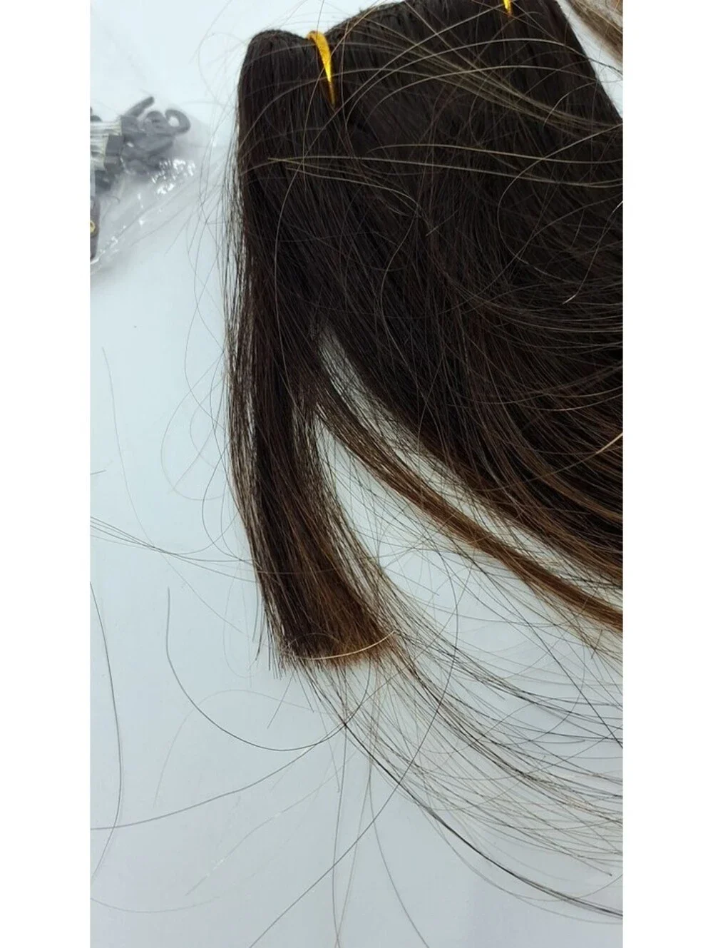 Dark Brown Balayage 2/6/2 Pro Wire 100% Remy Human Hair Extension 12